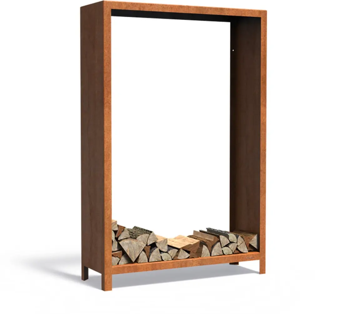 Forno Houtopslag LOGG Cortenstaal 120x40x180cm