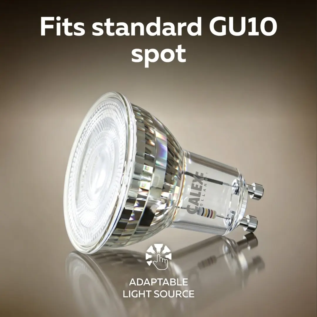 Calex Railsysteem Verlichting 2m - 4x GU10 Opbouwspots - Wit - 1 Fase