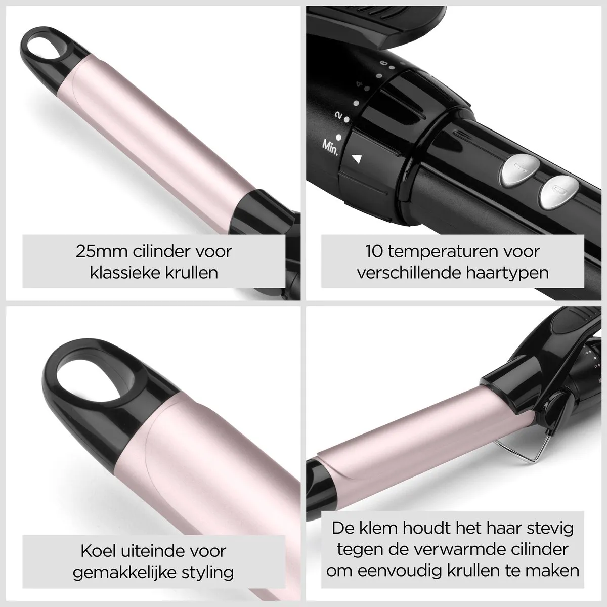 Babyliss 25mm Krultang C325E - 10 Temperaturen - Zwart