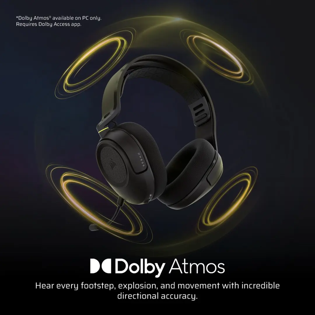 Corsair HS35 V3 Draadloze Gaming Headset - 30 uur - Zwart