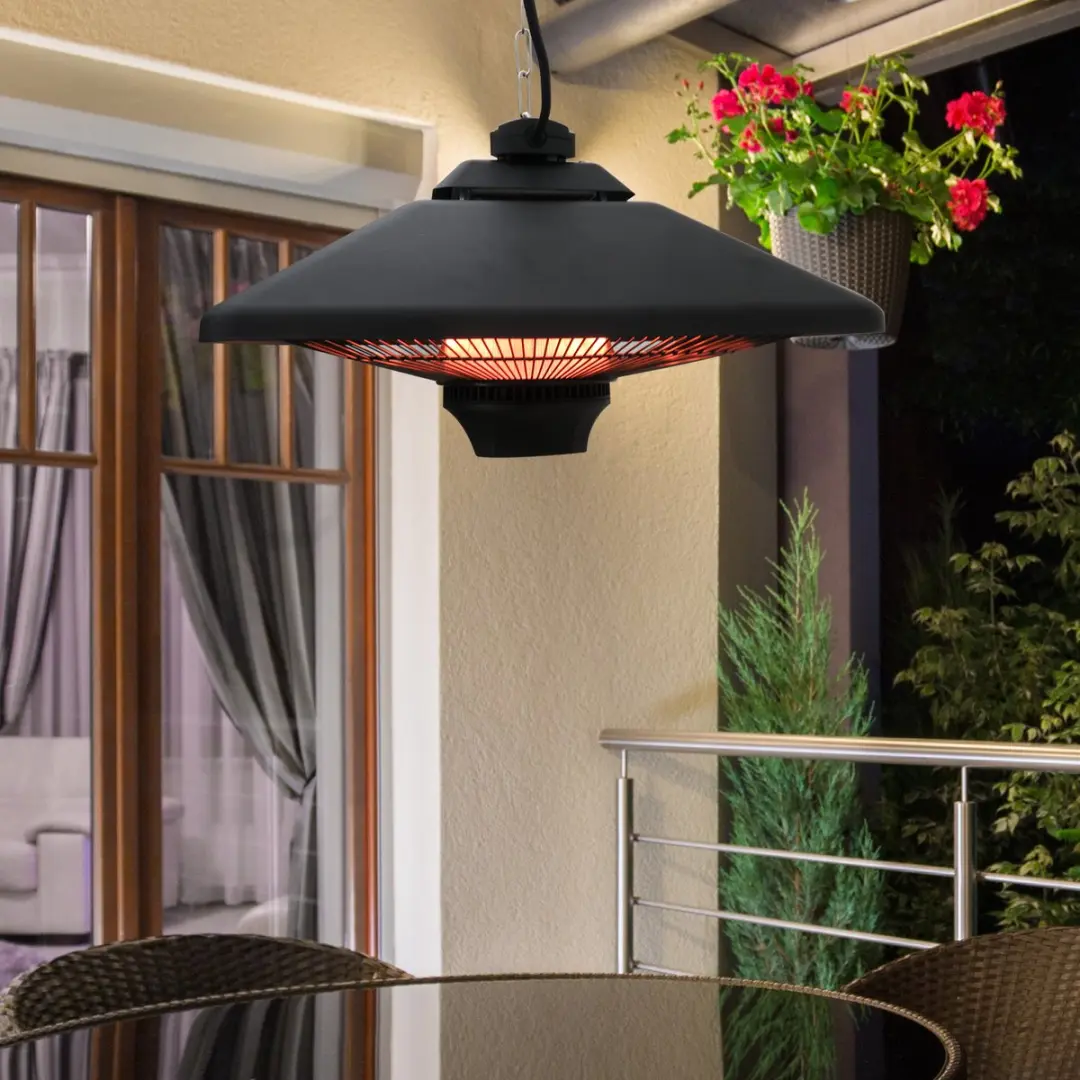 Outsunny Terrasverwarmer 2000W - Zwart - afbeelding 6 van 6