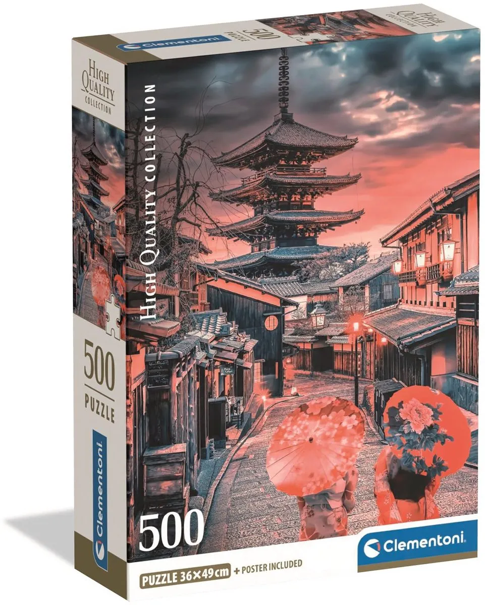 Clementoni Avond in Kyoto Puzzel 500 Stuks - Multikleur