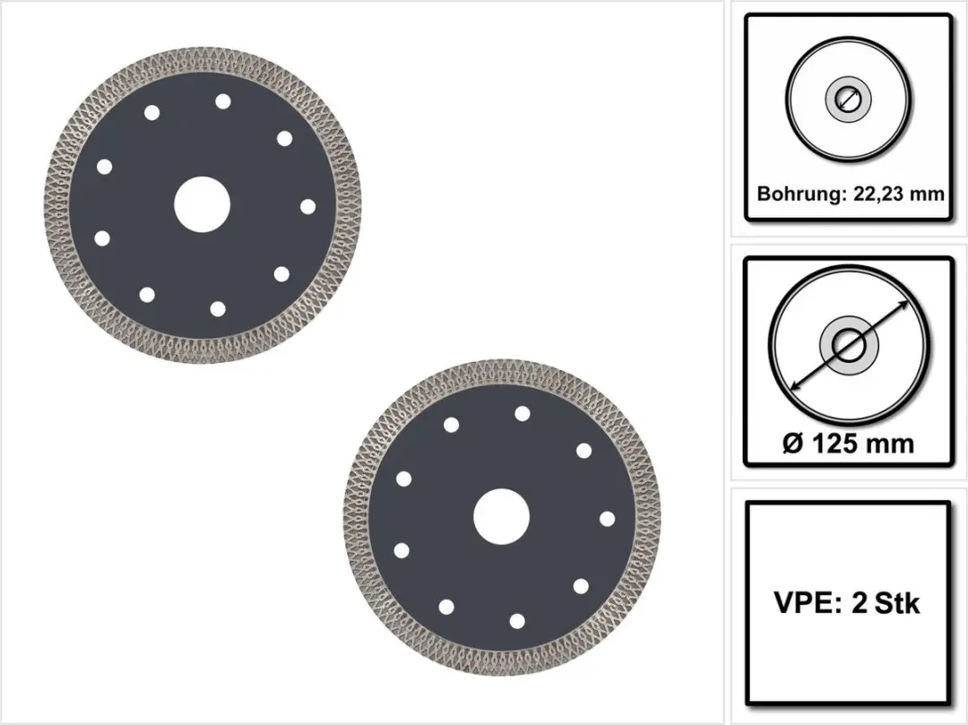 Festool TL-D125 PREMIUM Diamantdoorslijpschijven-set 2x