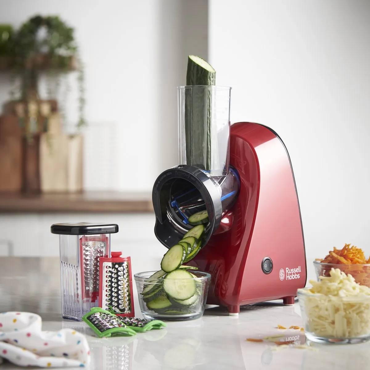 Russell Hobbs Slice & Go Desire Keukenmachine - 200W - Rood