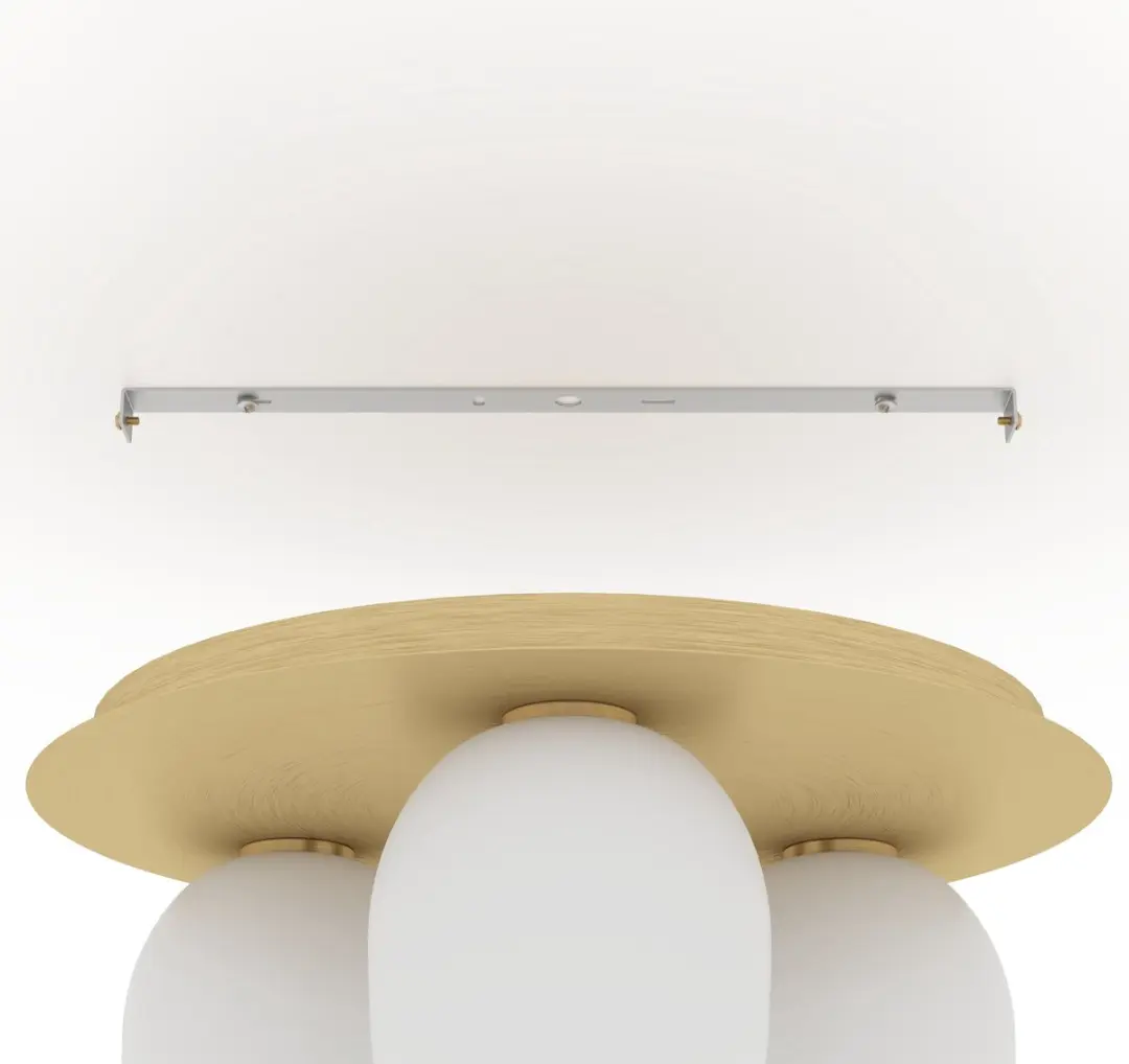 Eglo Manzanares Plafondlamp E27 - 3 Lichtpunten - Ø45cm - Wit/Goud
