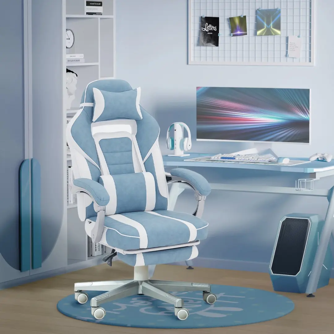 Homcom Gamingstoel - Blauw