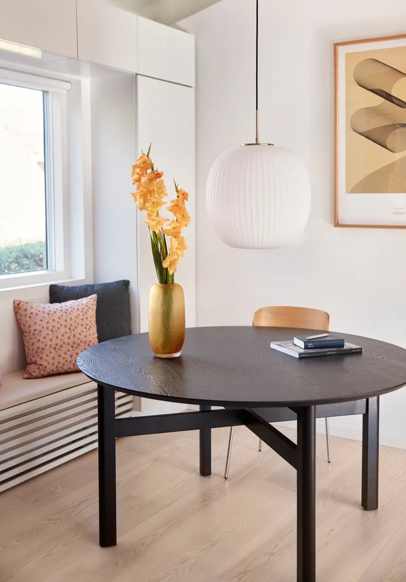 Hübsch Serene Brass Hanglamp - 1 Lichtpunt - Wit - afbeelding 6 van 6