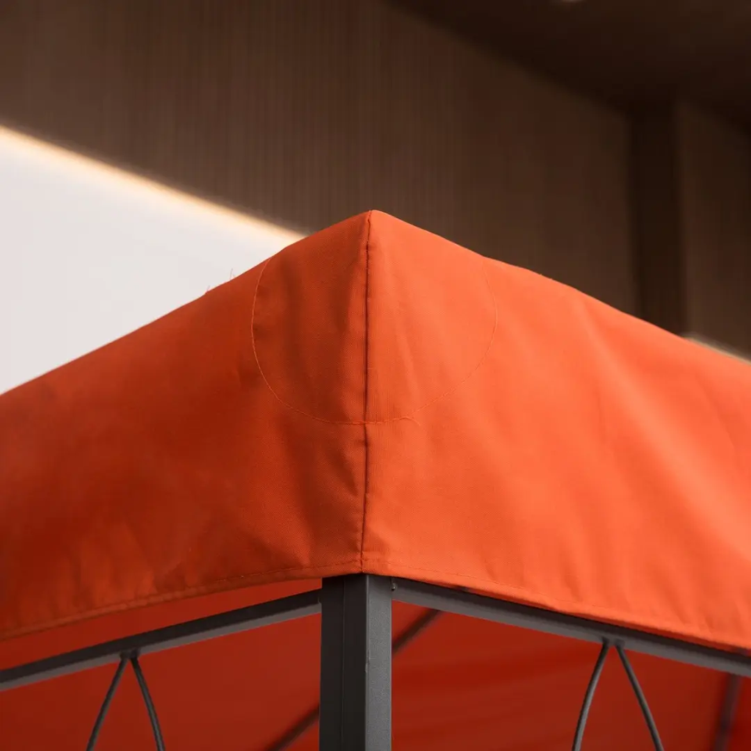 Outsunny Vervangend Dak Tuinpaviljoen 3x3/3x4m - Rood