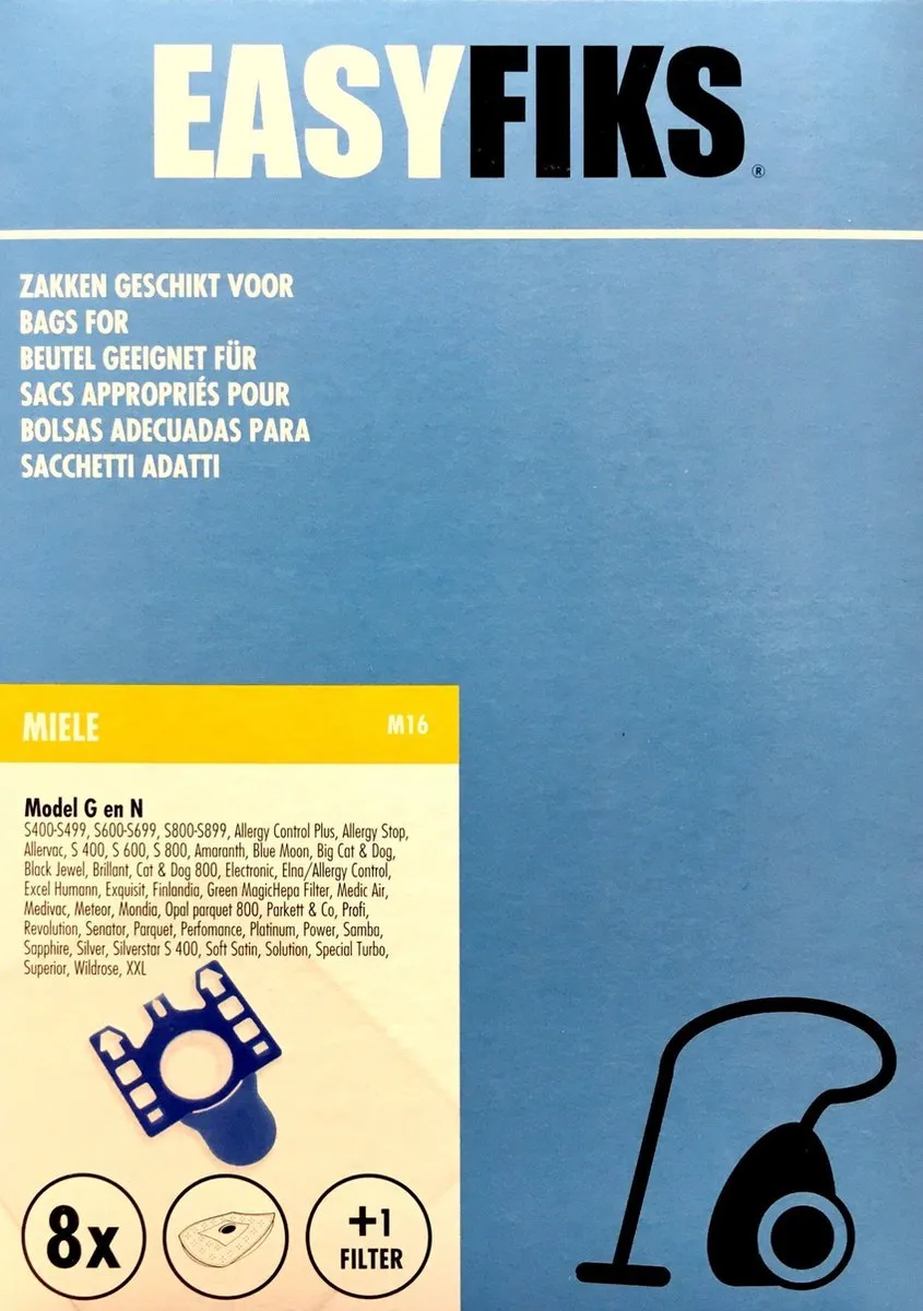 Miele Easyfiks Stofzuigerzakken 8 Stuks - 09917730