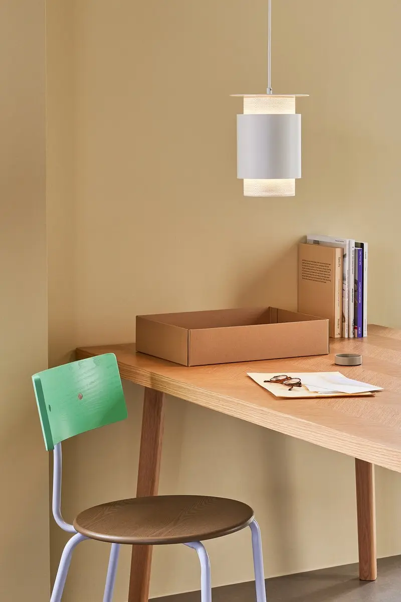 Hübsch Hanglamp Wit Metaal Mesh