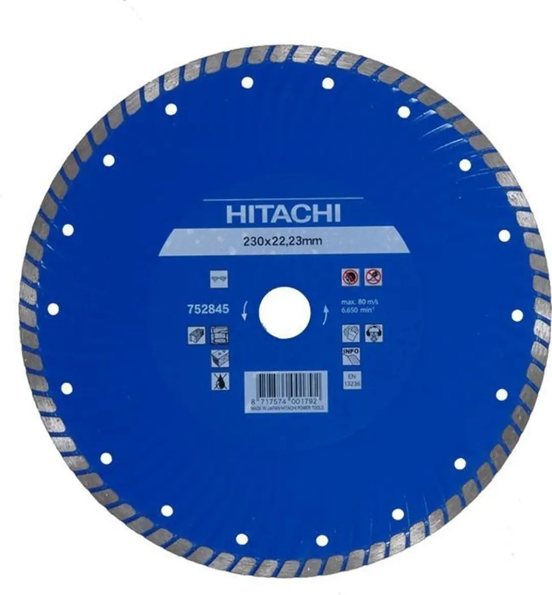 Hikoki Diamant Zaagblad 230x22.2x6mm Turbo Beton