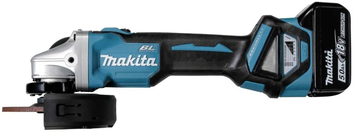 Makita DGA511RTJ Haakse Slijper - 125mm - 2x 5.0Ah Accu
