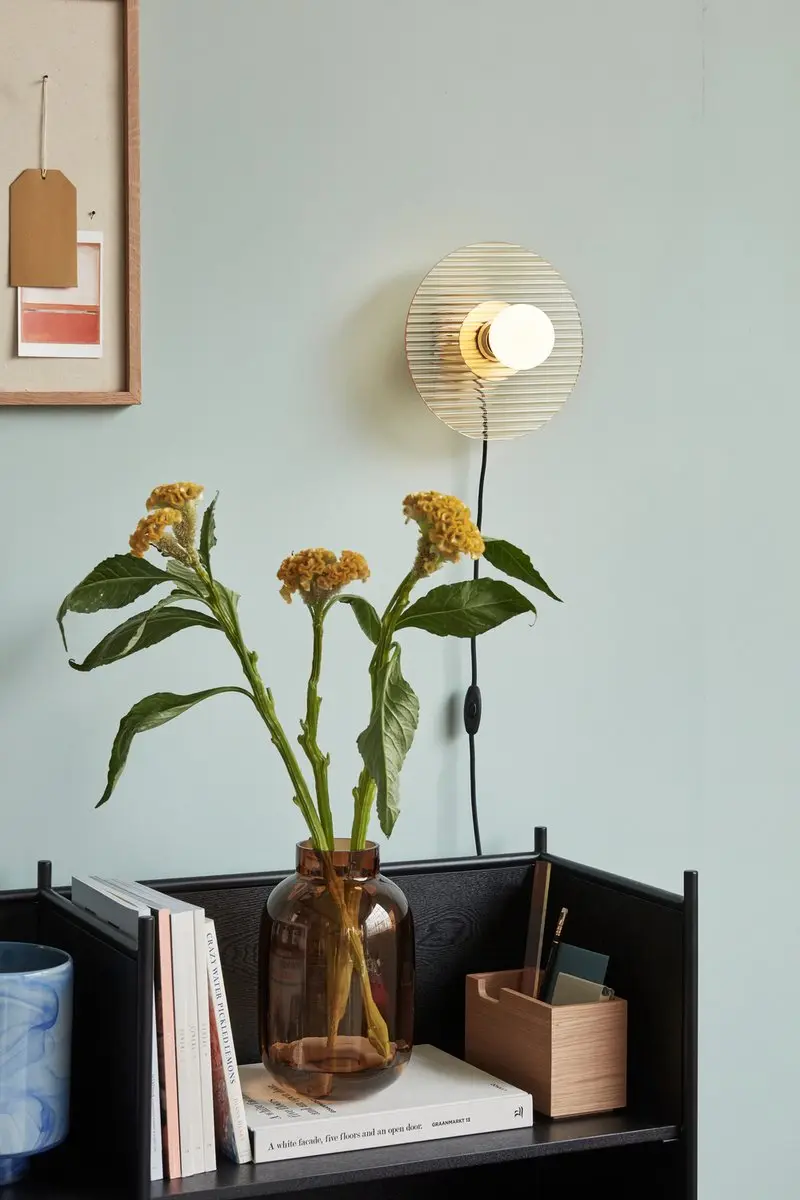 Hübsch Halo Wandlamp 25cm - Amber