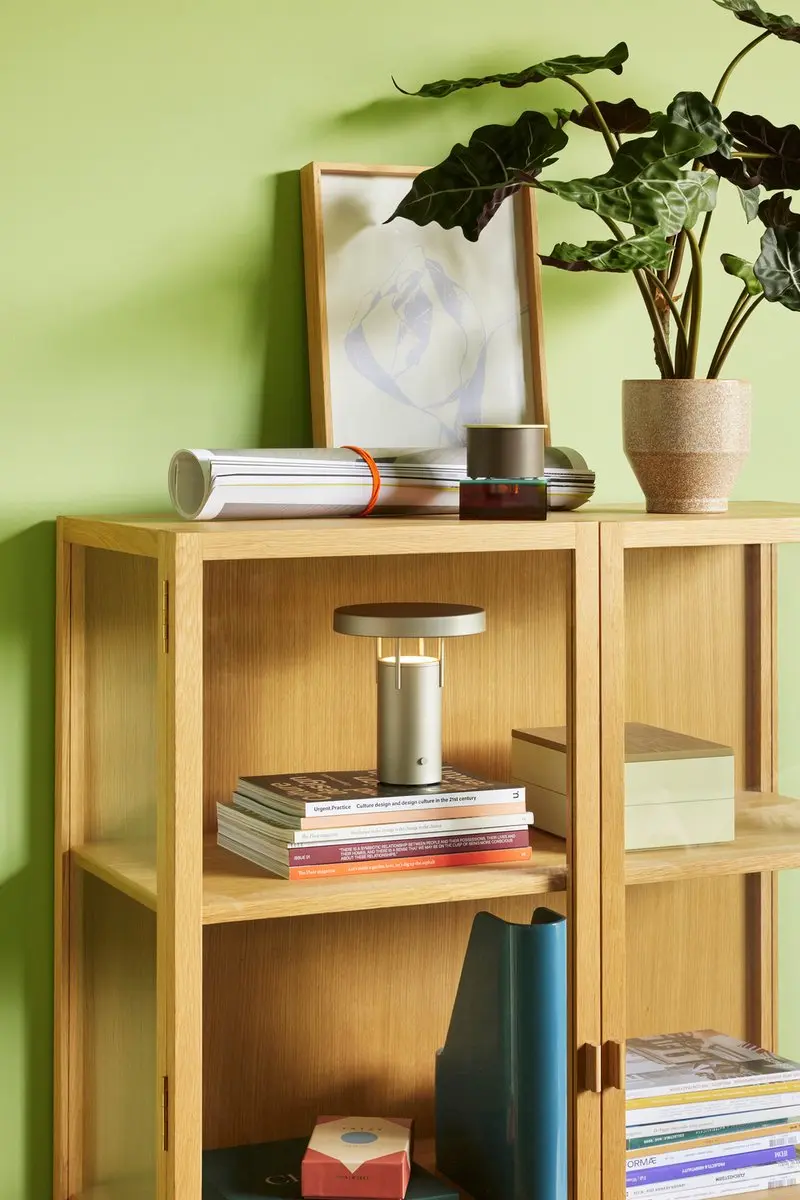 Hübsch BringMe Sand Draagbare Lamp - 18cm Metallic