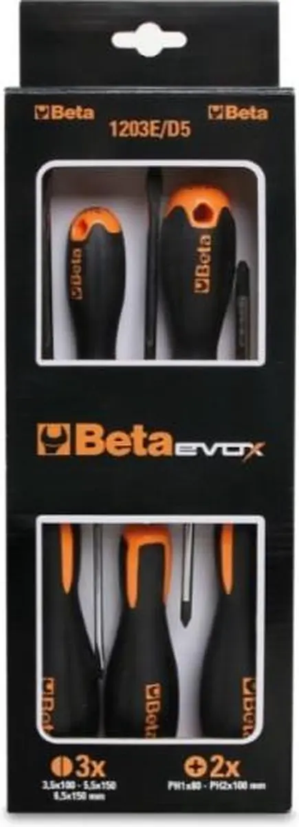 Beta 1203E/D5-SCHROEVENDRAAIERSET Evox - 5-delig