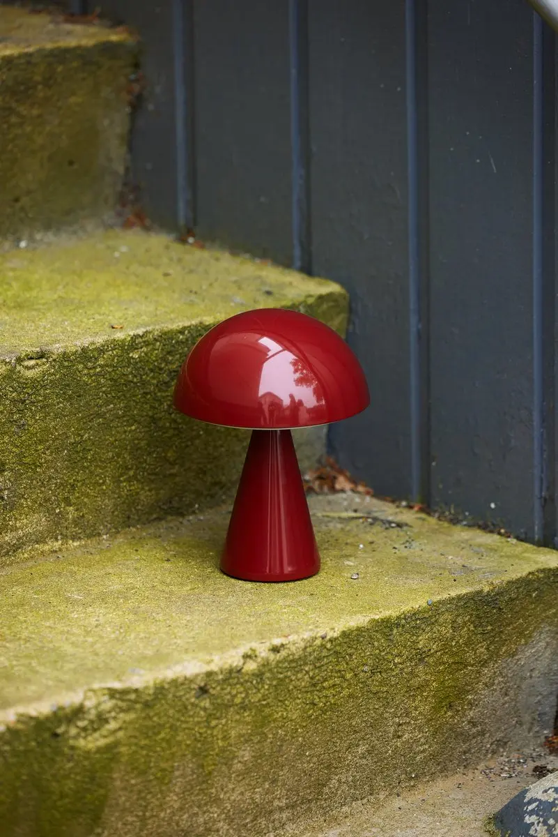 Hübsch Mush Draagbare Lamp - Rood