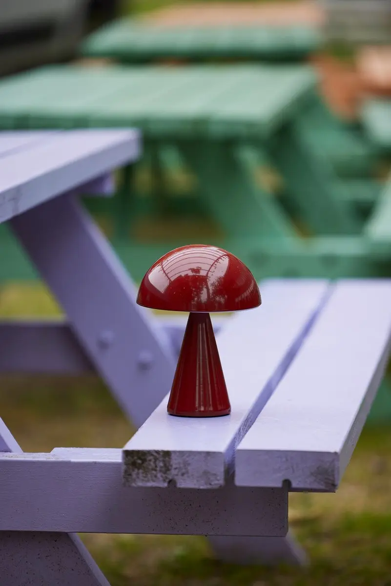 Hübsch Mush Draagbare Lamp - Rood