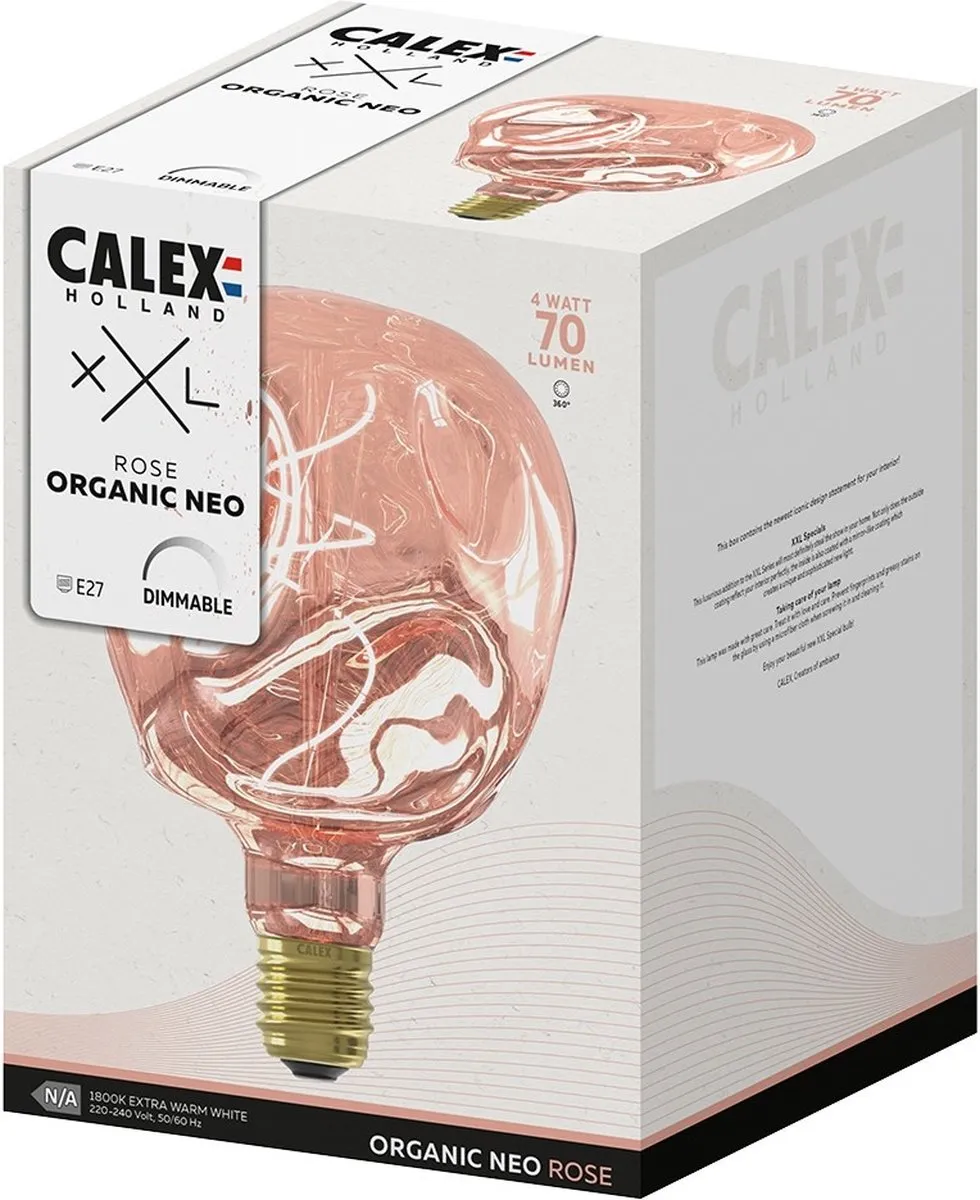 Calex Organic Neo Rose E27 LED Lamp 4W - Warm Wit - 1800K