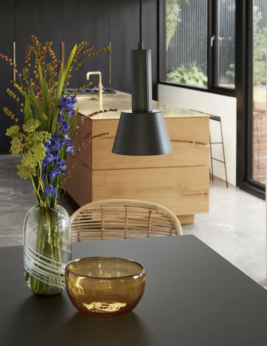 Hübsch Hanglamp Metaal - Zwart