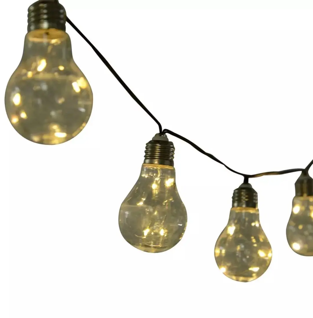 Outsunny Solar Kerstverlichting 20 LED Warm Wit