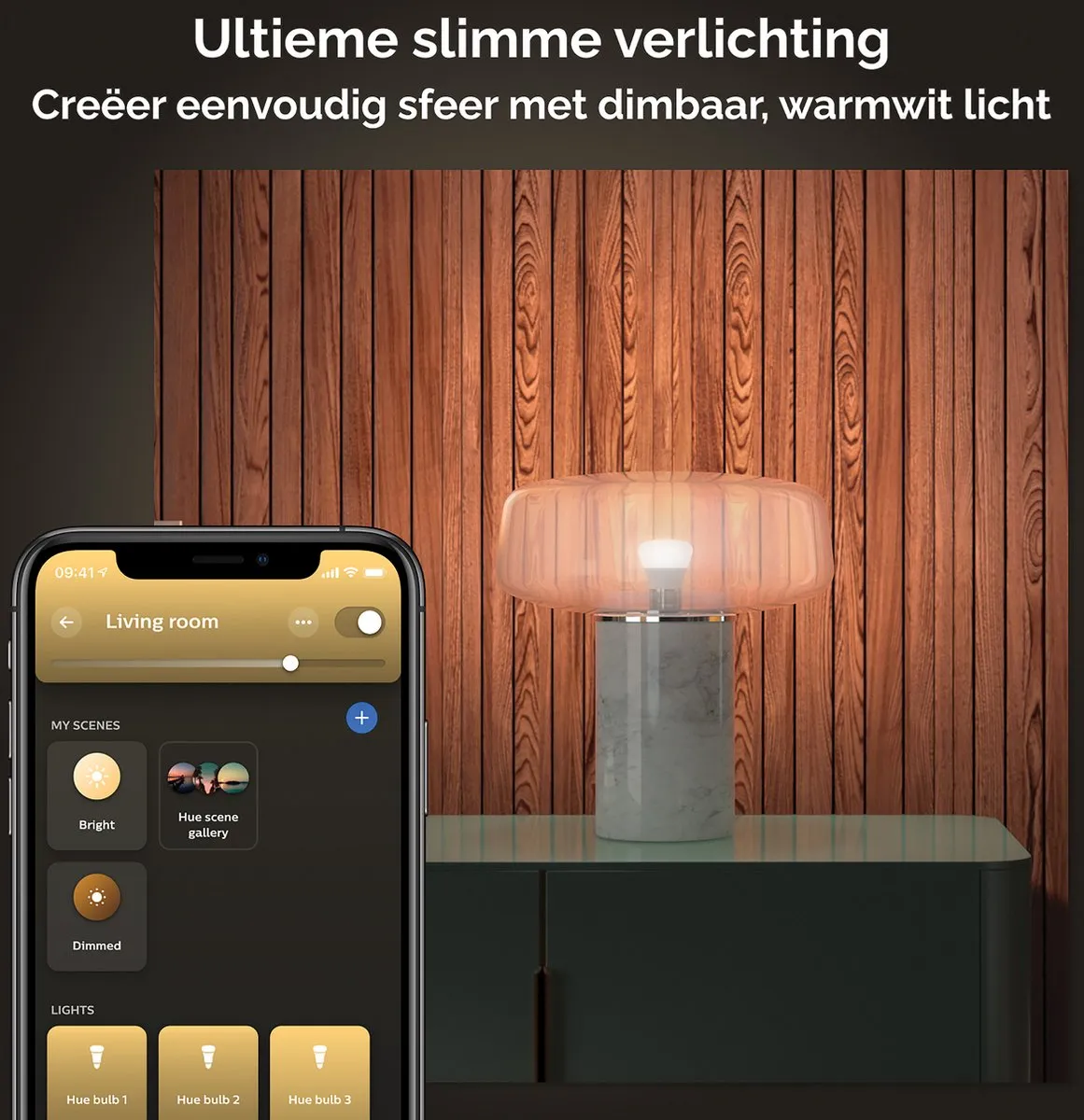 Philips Hue Standaardlamp E27 Wit Mat - 1100lm Bluetooth