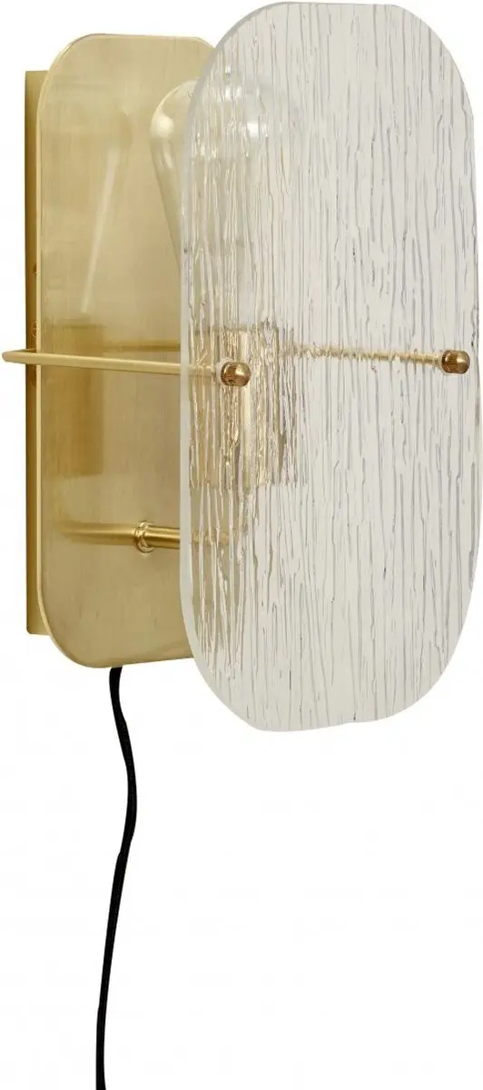 Hübsch Wandlamp Metaal/Glas