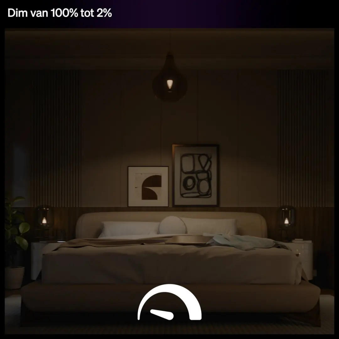Philips Hue LED Kaarslamp E14 Mat - 2 Stuks - Warm Wit 2700K