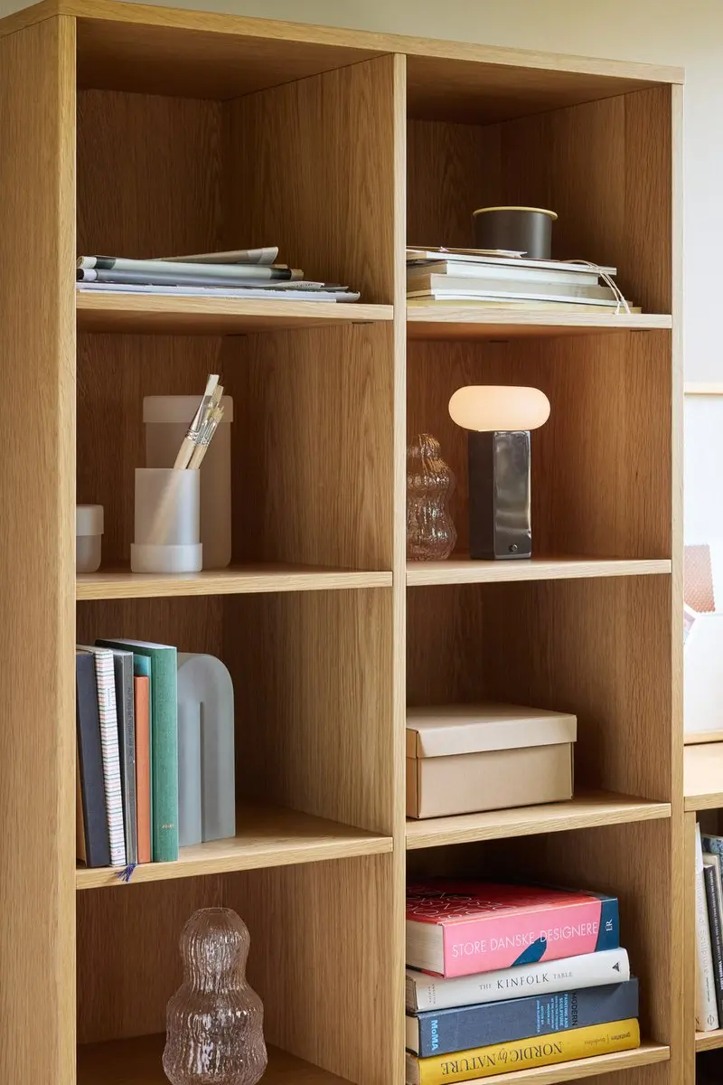Hübsch Draagbare Lamp Low - Bruin
