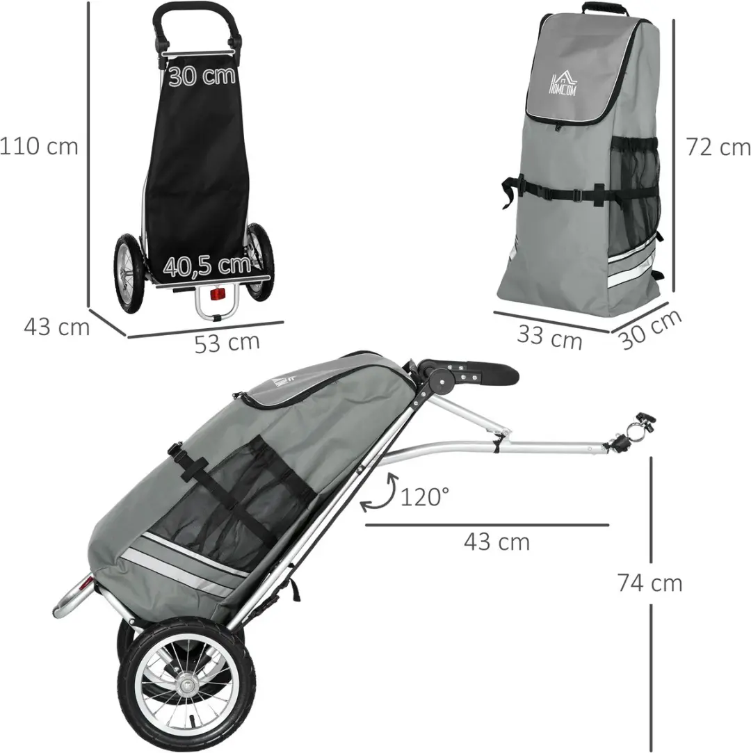 Homcom Lastenanhanger B71-056V01 - Grijs