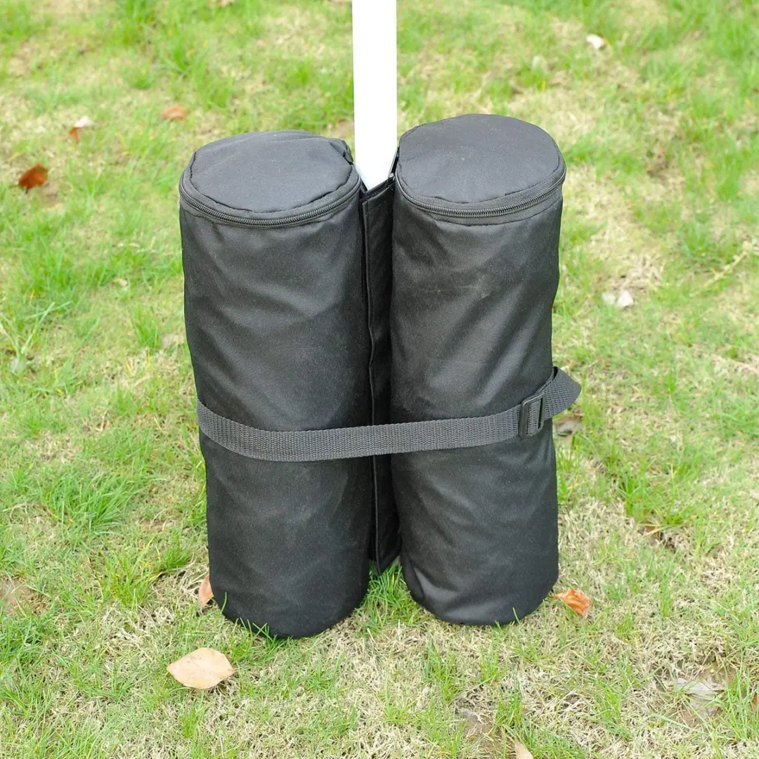 Outsunny Paviljoen Standaard 4 Stuks - Zwart
