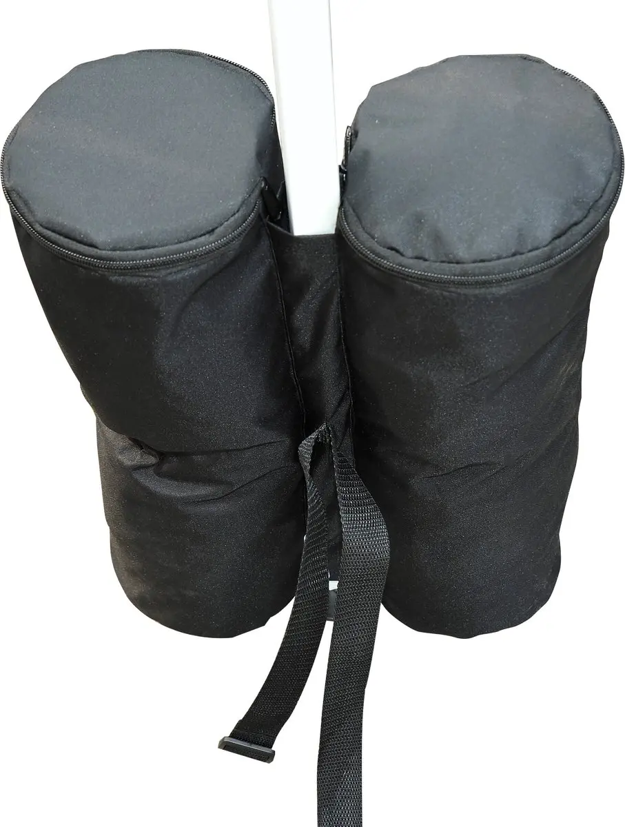 Outsunny Paviljoen Standaard 4 Stuks - Zwart