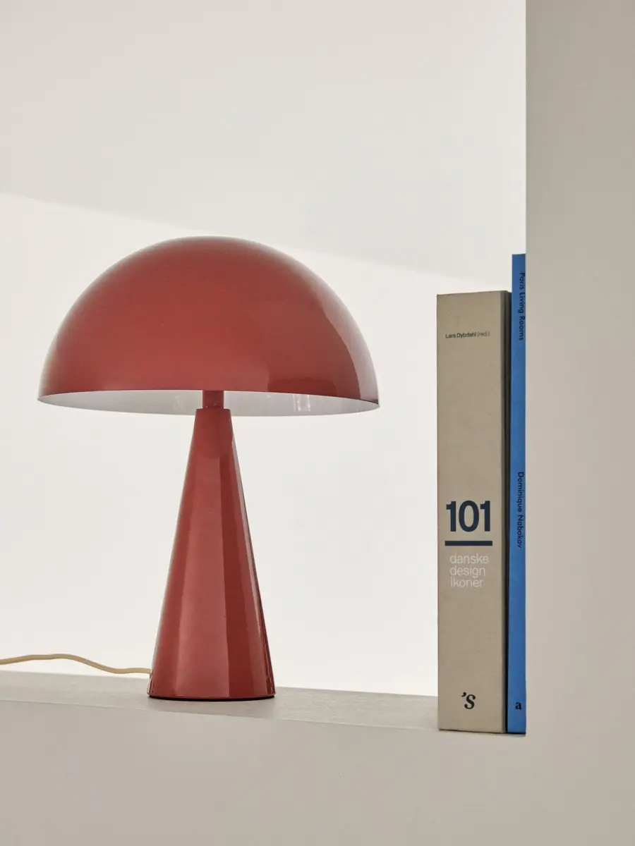 Hübsch Mush Tafellamp - 2 Lichtpunten - Ø25cm - Rood