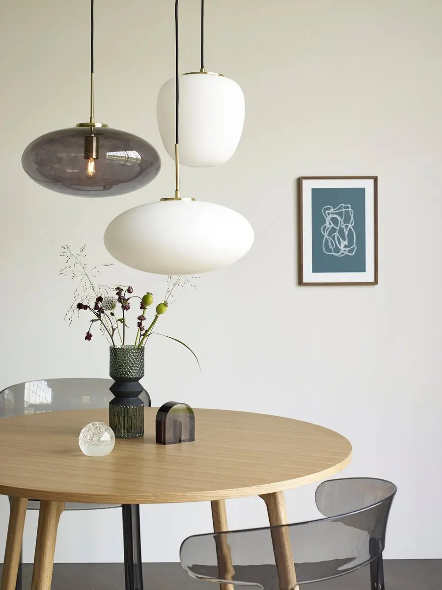 Hübsch Reflect Brass Hanglamp - 1 Lichtpunt - Grijs