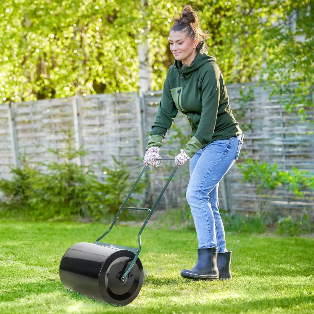 Outsunny Gazonwals met U-Handgreep - 60L - afbeelding 6 van 6