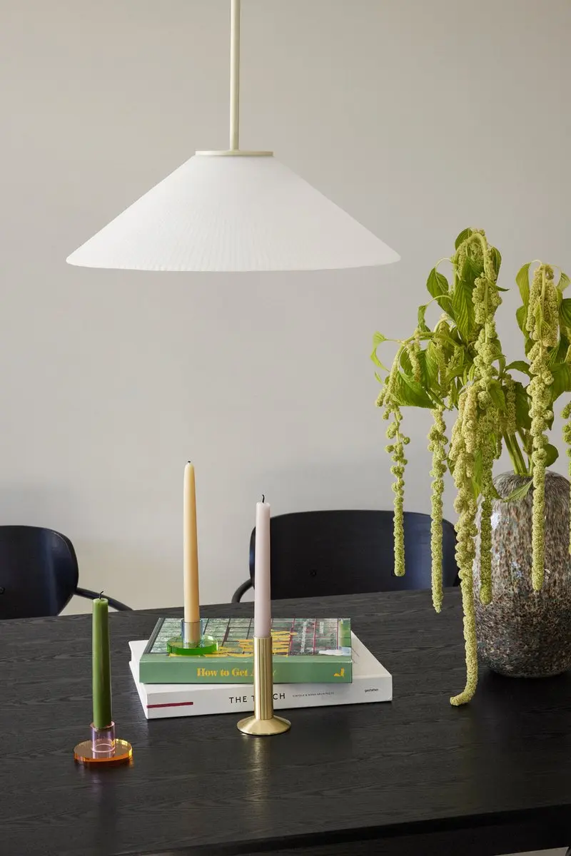 Hübsch Solid Sand Hanglamp - 1 Lichtpunt - Wit