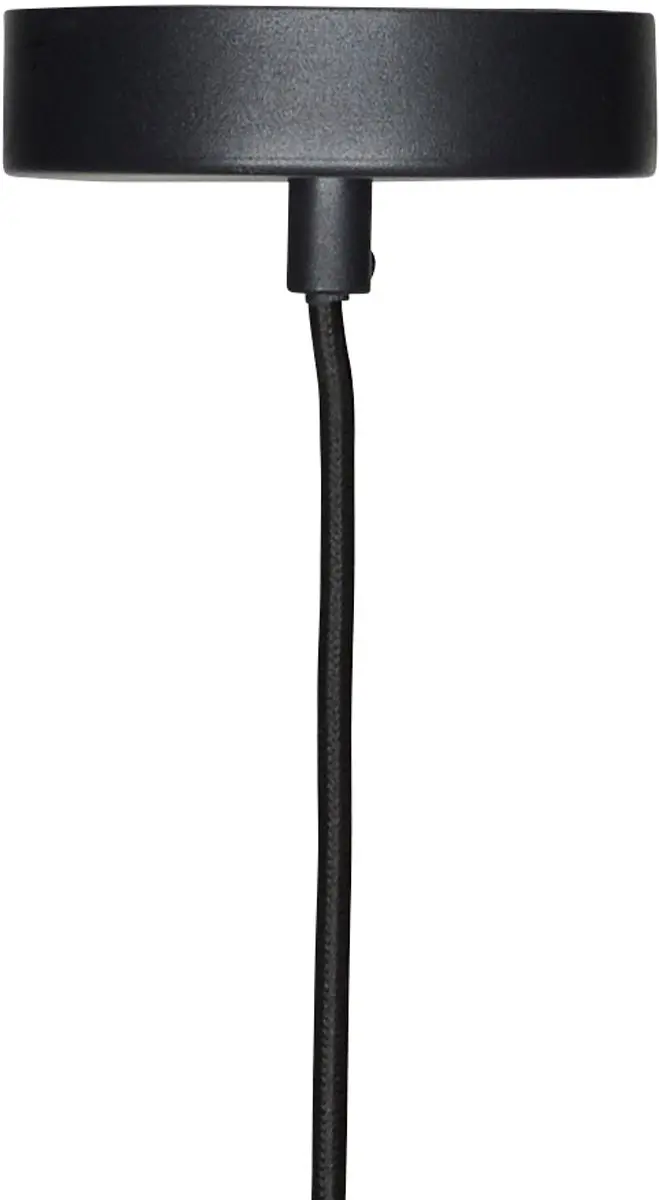 Hübsch Chand Black Hanglamp - 1 Lichtpunt - Natuurlijk