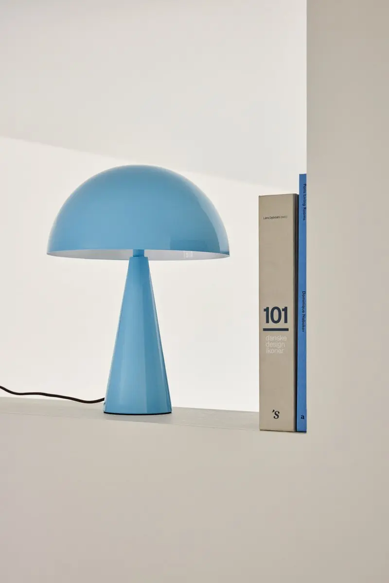 Hübsch Mush Tafellamp - Lichtblauw - Ø25cm