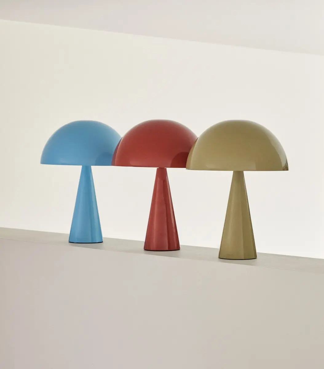 Hübsch Mush Tafellamp - Lichtblauw - Ø25cm - afbeelding 6 van 6