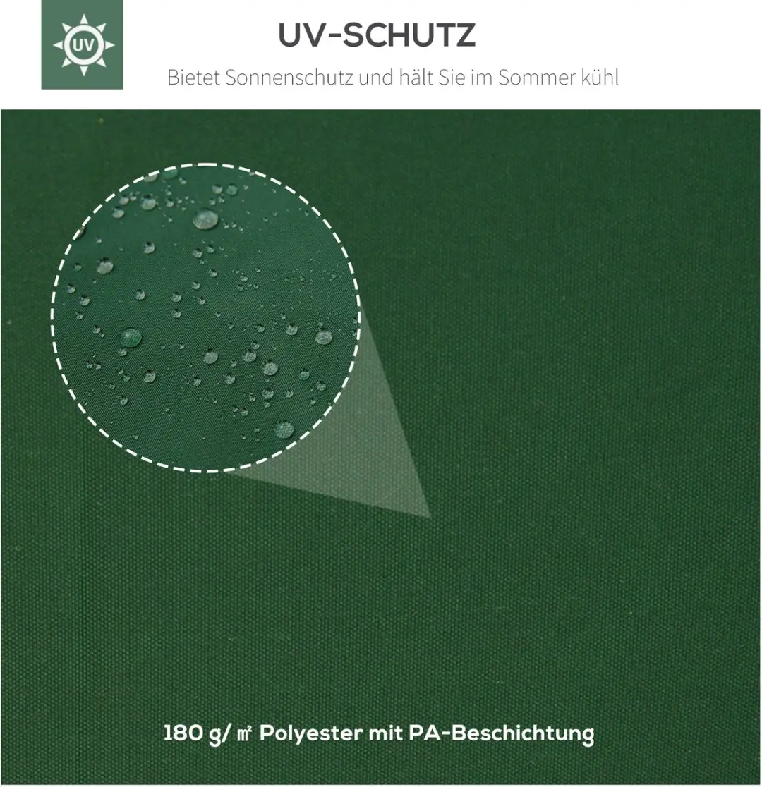 Outsunny Paviljoendak 84C-102 - 3x4m - Groen - afbeelding 6 van 6