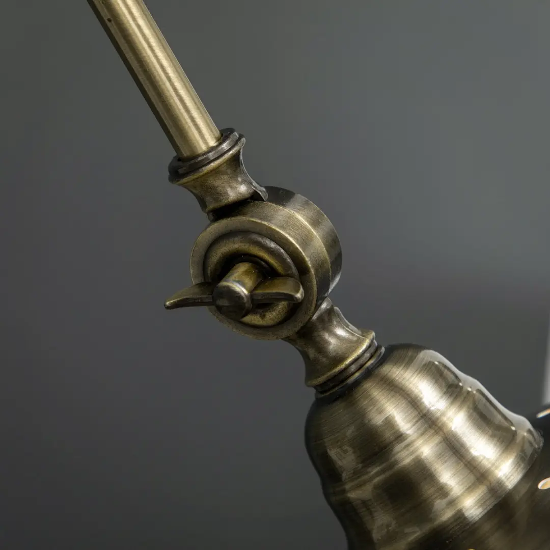 Homcom Vintage Staande Lamp Brons - Verstelbaar