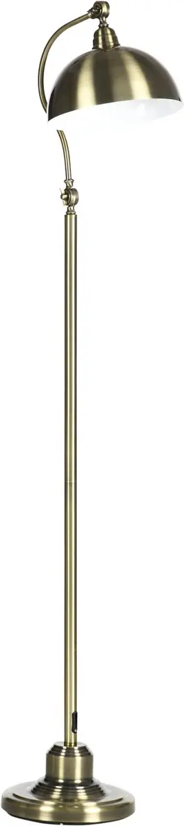 Homcom Vintage Staande Lamp Brons - Verstelbaar
