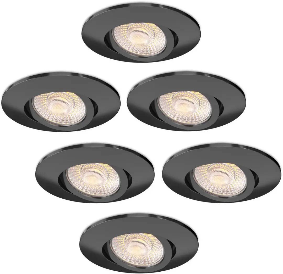 LEDVION 6x LED Inbouwspot 3W CCT 2200-4000K