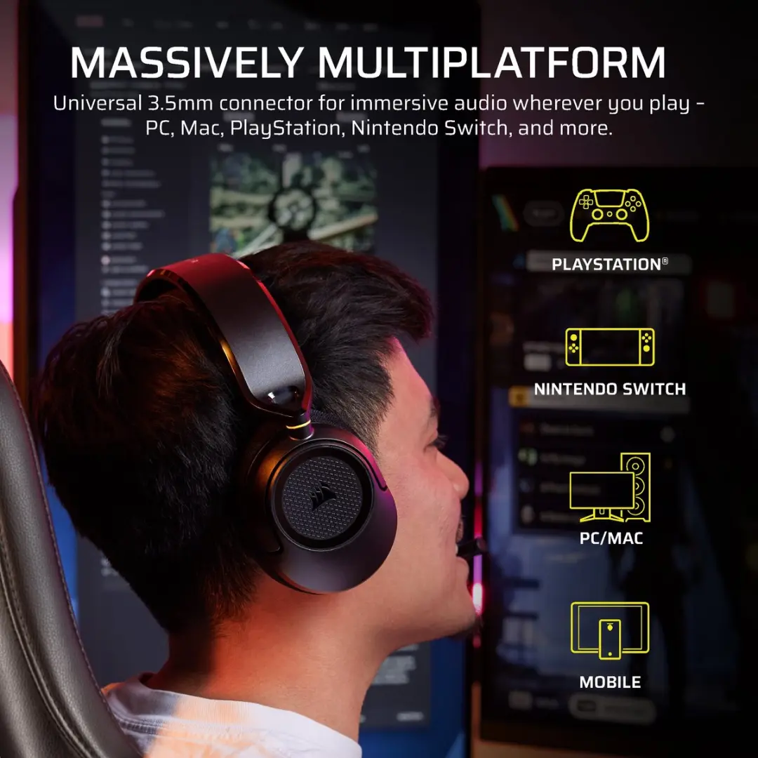 Corsair HS35 V3 Gaming Headset - Zwart