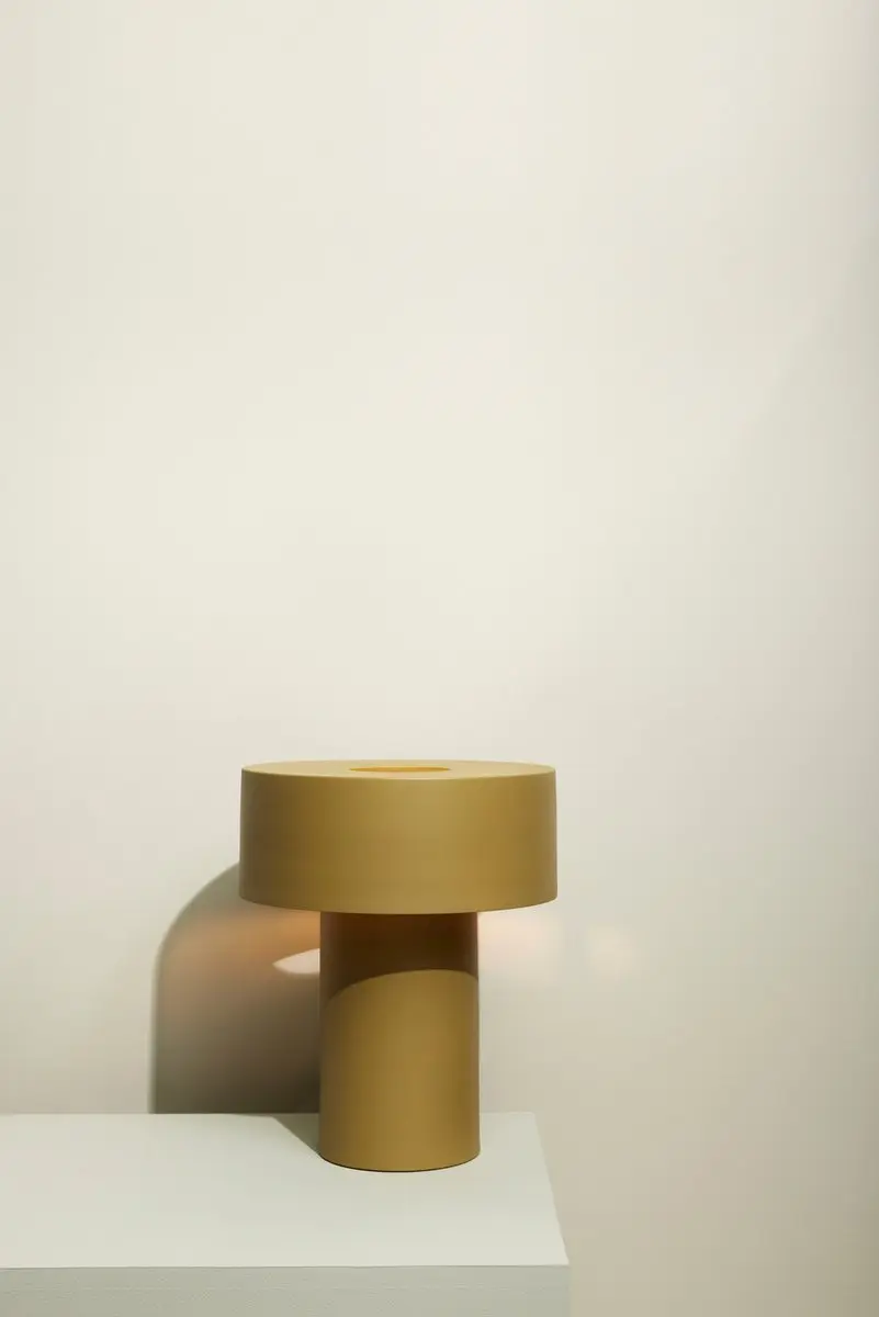 Hübsch Aki Tafellamp - 30cm - Khaki