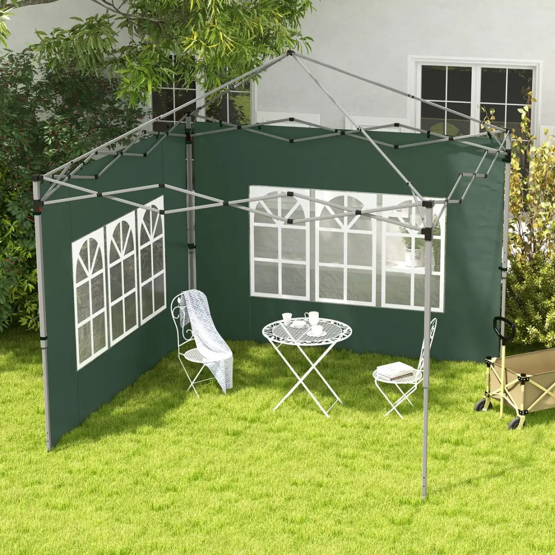 Outsunny Zijwanden Partytent Oxford 295x195cm - Groen - afbeelding 6 van 6