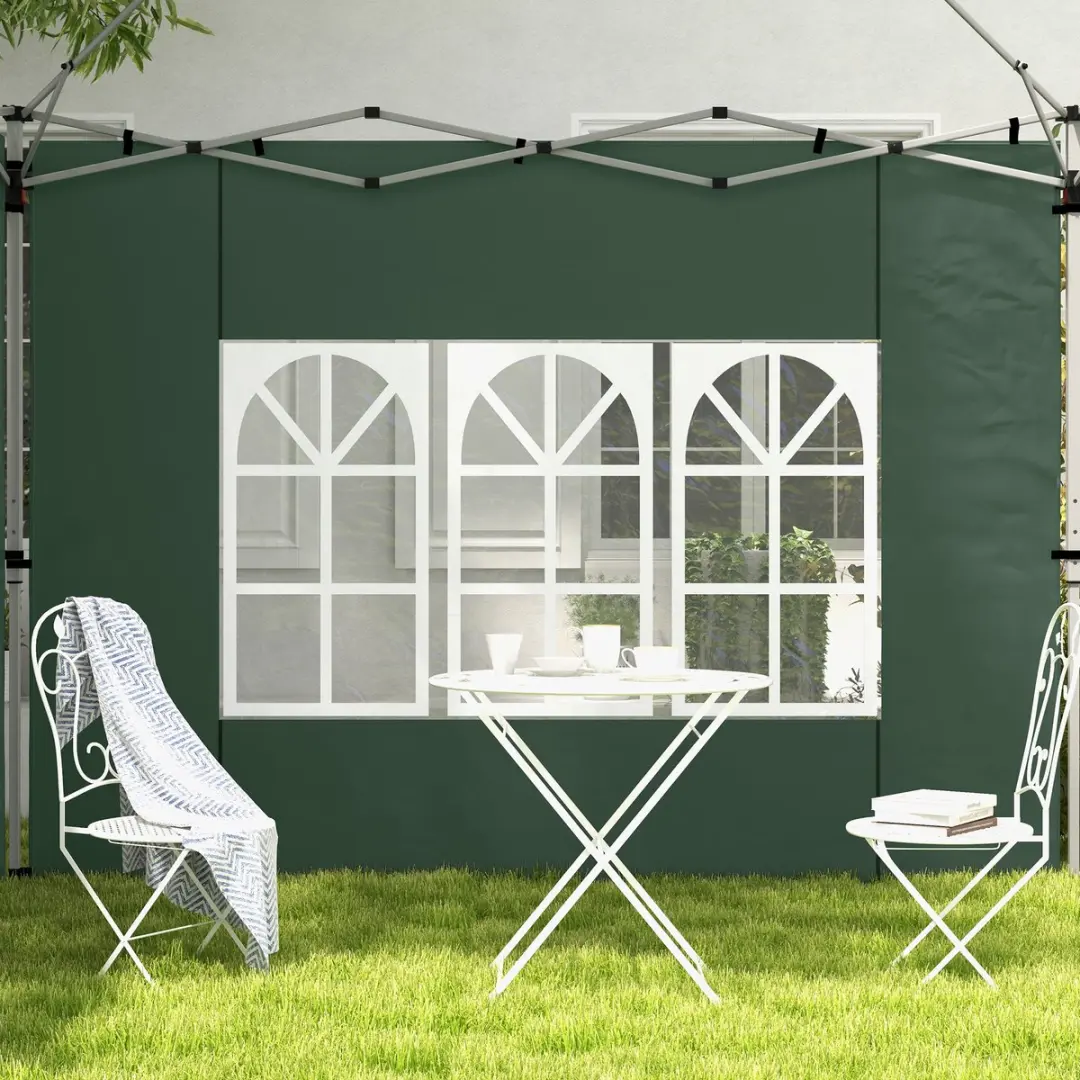 Outsunny Zijwanden Partytent Oxford 295x195cm - Groen