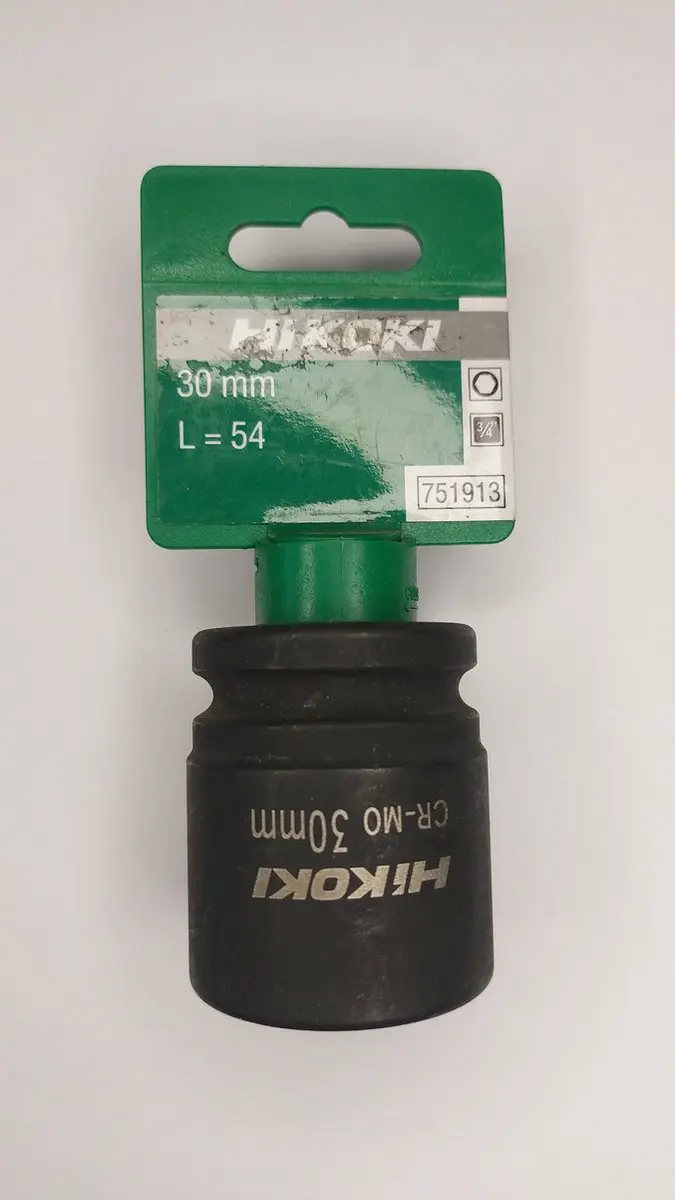 Hitachi HIKOKI Krachtdop 3/4" 30mm - Zwart
