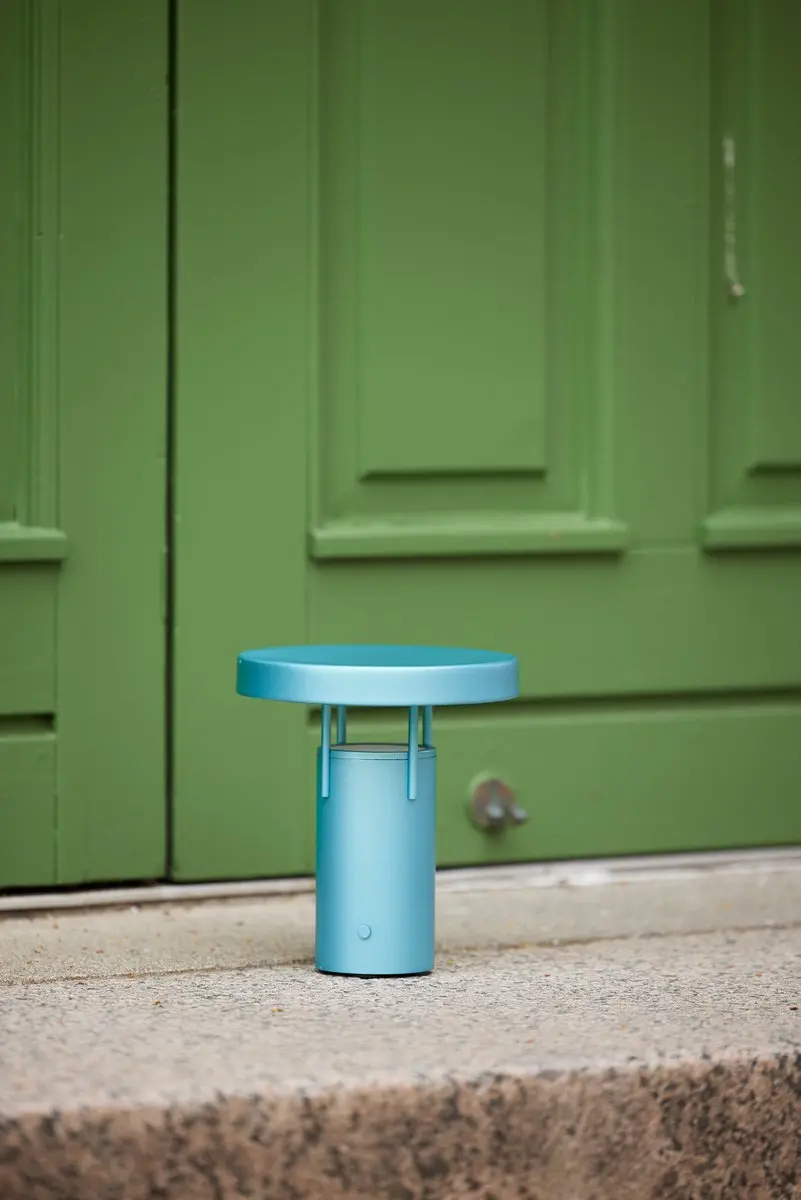 Hübsch BringMe Blauwe Draagbare Lamp - Ø18cm