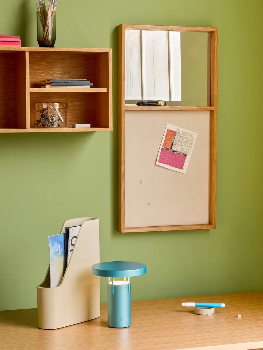 Hübsch BringMe Blauwe Draagbare Lamp - Ø18cm