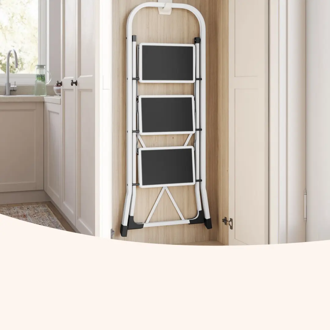 Songmics Opvouwbare Trapladder 3 treden - 150 kg
